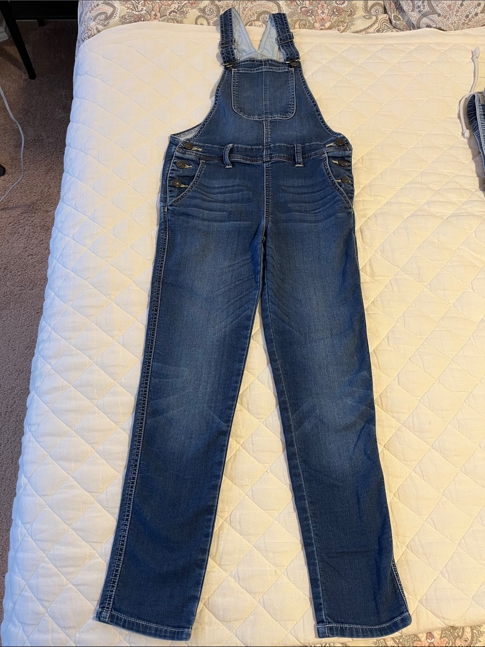 Joe's Jeans Girls Stretch Denim Overalls 10 12